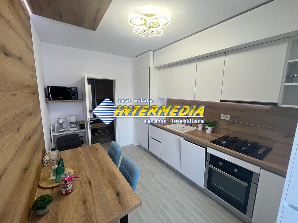 Apartment with 3 luxury rooms in ultrafinisat new block 2nd floor fully furnished and equipped