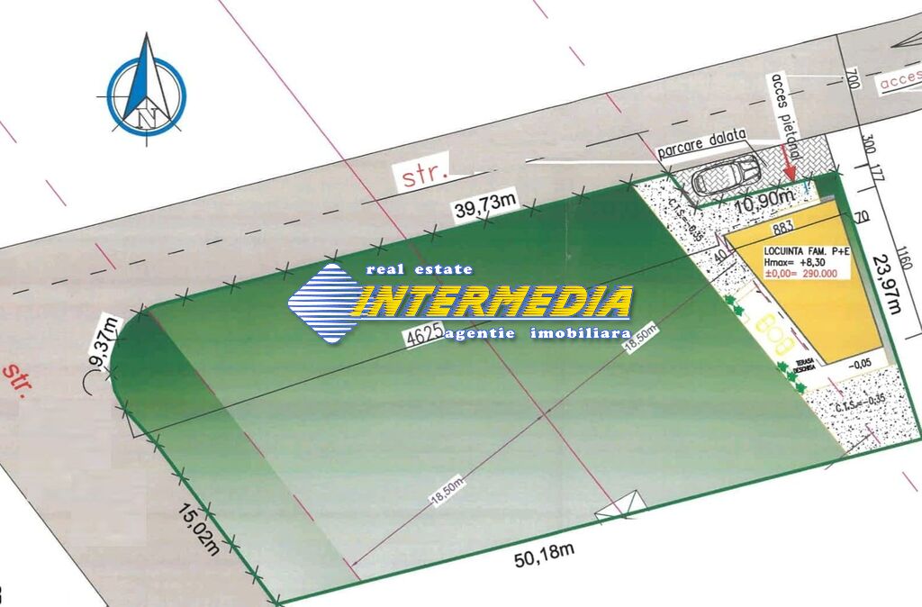 Land in the built-up area for sale with an area of 1290 sqm with Building Permit!