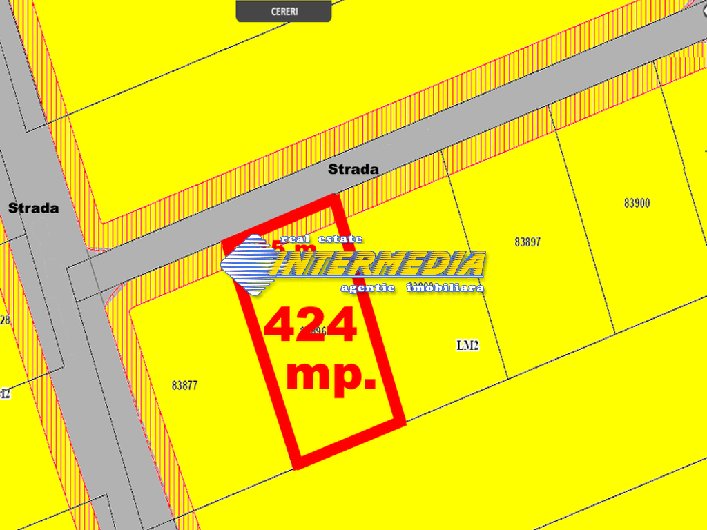 Sale Land in the built-up area 424 sqm. Alba Iulia Micesti with all utilities