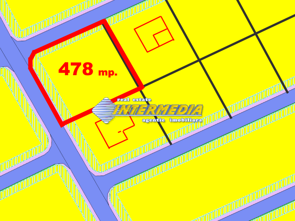 478 sqm Land in the built-up area Alba Micesti sale Central horizon with all utilities in front