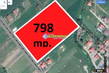 798 mp. Teren Intrevilan de vanzare in Alba Iulia Zona CETATE Kaufland  imprejmuit, la asfalt cu toate utilitatiile inclusiv canalizare